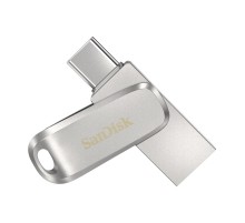 Флеш Диск Sandisk 64Gb Ultra Dual Drive Luxe SDDDC4-064G-G46 USB3.1 серебристый