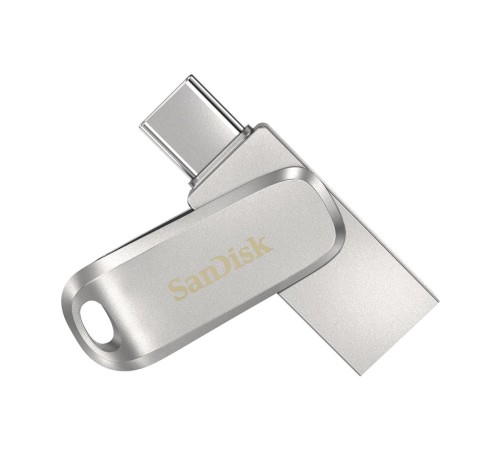Флеш Диск Sandisk 64Gb Ultra Dual Drive Luxe SDDDC4-064G-G46 USB3.1 серебристый
