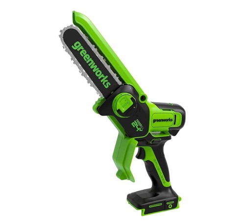 GreenWorks GD24CSMNX Цепная мини пила аккумуляторная, 24V, 15см, бесщеточная, без АКБ и ЗУ [2008707]