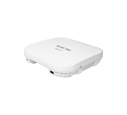 DCN new generation wifi6 indoor AP, tri-band and total 14 spatial streams  , IEEE 802.11a/b/g/n/ac/ax supported (2.4GHz 44, first 5GHz 88 and second 5GHz 22, fat/fit, default no power adapter),  could be managed by DCN AP controller
