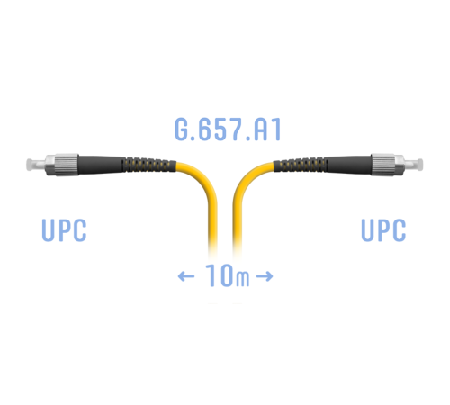 Патчкорд оптический FC/UPC SM G.657.A1 10 метров Патчкорд оптический FC/UPC SM G.657.A1 10 метров