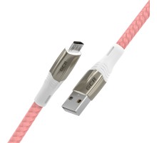 GCR Кабель 1.7m MicroUSB series MERCEDES, PINK NYLON, супер быстрая зарядка, 28/22 AWG, GCR-51955 Greenconnect  USB 2.0 Type-AM - microUSB 2.0 (m) 1.7м (GCR-51955)