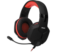 Игровые стереонаушники с микрофоном SVEN AP-G988MV, черный-красный SVEN AP-G988MV (SV-014797)