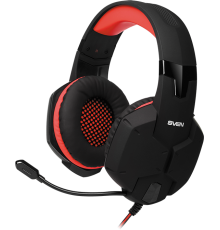 Игровые стереонаушники с микрофоном SVEN AP-G988MV, черный-красный SVEN AP-G988MV (SV-014797)