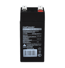 Аккумулятор свинцово-кислотный GoPower LA-445 4V 4.5Ah (1/20) GoPower 00-00016678