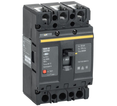 Выключатель автоматический 3п 100А 25кА ВА88-32 MASTER IEK SVA10-3-0100-02