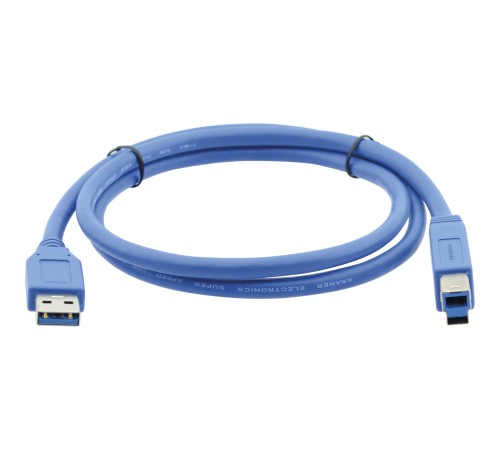 Кабель USB-A 3.0 вилка- USB-B вилка, 0,9 м Kramer C-USB3/AB-3 Кабель USB-A 3.0 вилка- USB-B вилка, 0,9 м Kramer C-USB3/AB-3