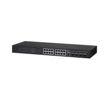 Dahua DH-PFS4420-16GT-240 16-портовый гигабитный управляемый коммутатор с PoE уровня L2; 16 RJ45 10/100/1000Мбит/с; 4 SFP 100/1000Мбит/с (uplink)