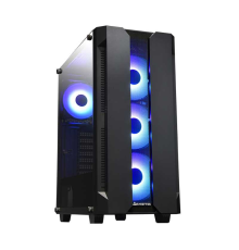 Chieftec Hunter, ATX Gaming case, w/Glass, 4xRGB fan