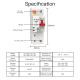 Выключатель MOES Zigbee circuit breaker 1P 10A ZCB-SC-1P10