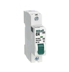 Выключатель автоматический модульный 1п C 4А 6кА ВА-103 DEKraft 12267DEK