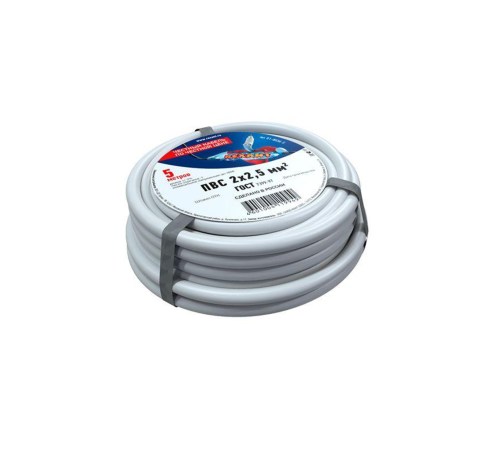 Провод ПВС 2x2.5 (уп.5м) Rexant 01-8036-5 Провод ПВС 2x2.5 (уп.5м) Rexant 01-8036-5