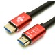 Кабель HDMI 30 m (Red/Gold, в пакете) VER 2.0 ATcom HDMI 2.0 (m) - HDMI 2.0 (m) 30 м (AT5947)