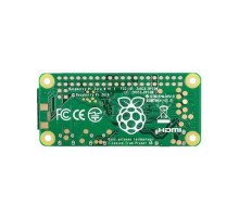 Raspberry Pi Zero W 1GHz single-core CPU, 512MB RAM, Mini HDMI port, Micro USB OTG port, Micro USB power, HAT-compatible 40-pin header, Composite video and reset headers, 
CSI camera connector, 802.11 b/g/n wireless LAN(MBZ)