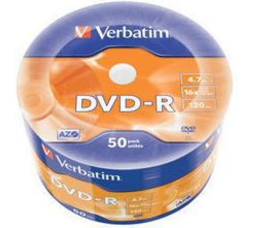 Диск DVD-R Verbatim 4.7Gb 16x bulk (50шт) (43788) Диск DVD-R Verbatim 4.7Gb 16x bulk (50шт) (43788)