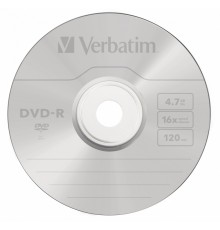 Диск DVD-R Verbatim 4.7Gb 16x bulk (50шт) (43788)