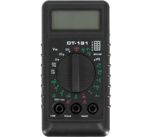 Мультиметр Ресанта DT 181 цифровой черный