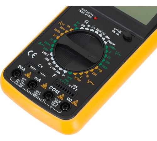 Мультиметр Ресанта DT 9205A цифровой черный/желтый