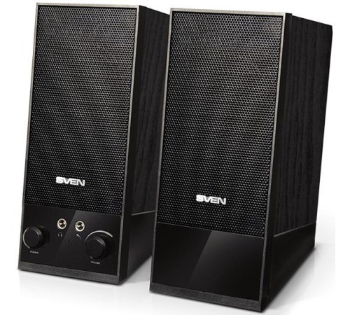 Колонки Sven SPS-604 2.0 черный 4Вт Колонки Sven SPS-604 2.0 черный 4Вт