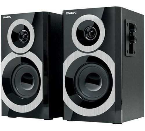 SVEN SPS-619, чёрный, акустическая система 2.0, мощность 2х10 Вт(RMS) SVEN SPS-619 Black (SV-011277)