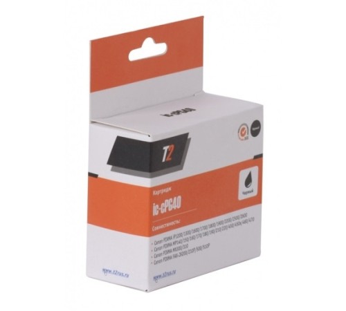 Картридж струйный T2 PG-40 IC-CPG40 PG-40 черный для Canon MP450/150/170/iP6220D/6210D/2200/1600 Картридж струйный T2 PG-40 IC-CPG40 PG-40 черный для Canon MP450/150/170/iP6220D/6210D/2200/1600