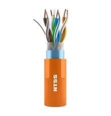 Кабель информационный NTSS NTSS-IN-FTP4-5E-LSZH-OR кат.5E F/UTP 4X2X24AWG LSZH внутренний 305м оранжевый