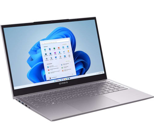 Ноутбук Irbis 15N 15.6" FHD (1920x1080) IPS AG,Core i5-1235U,16Gb DDR4-3200(2),512Gb SSD NVMe,Wi-Fi 6+BT 5,5300mAh,Metal Case,Kbd Bl,Type-C Charger,1.77kg,Grey,3y,Win11Pro