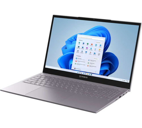 Ноутбук Irbis 15N 15.6" FHD (1920x1080) IPS AG,Core i5-1235U,16Gb DDR4-3200(2),512Gb SSD NVMe,Wi-Fi 6+BT 5,5300mAh,Metal Case,Kbd Bl,Type-C Charger,1.77kg,Grey,3y,Win11Pro