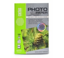 Фотобумага Cactus CS-MA6230500 10x15/230г/м2/500л./белый матовое для струйной печати