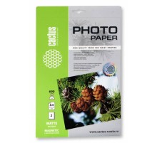 Фотобумага Cactus CS-MMA46902 A4/690г/м2/2л./белый матовое/магнитный слой для струйной печати