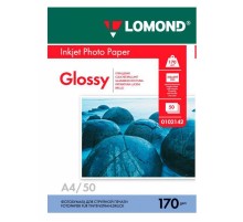 Фотобумага Lomond 0102142 A4/170г/м2/50л./белый глянцевое для струйной печати