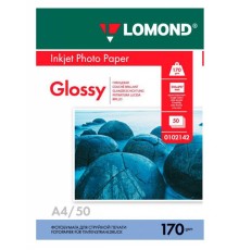 Фотобумага Lomond 0102142 A4/170г/м2/50л./белый глянцевое для струйной печати