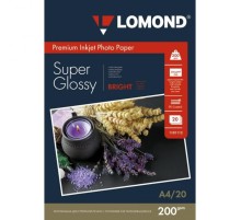 Фотобумага Lomond 1101112 A4/200г/м2/20л./белый высокоглянцевое для струйной печати