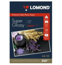 Фотобумага Lomond 1101112 A4/200г/м2/20л./белый высокоглянцевое для струйной печати