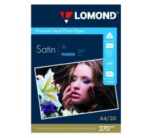 Фотобумага Lomond 1106200 A4/270г/м2/20л./белый атласное для струйной печати