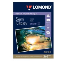 Фотобумага Lomond 1106302 A3/265г/м2/20л./белый полуглянцевое/полуглянцевое для струйной печати