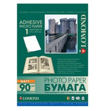 Фотобумага Lomond 2210003 A4/90г/м2/25л./белый матовое самоклей. для струйной печати