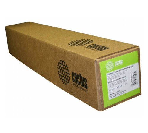 Бумага Cactus CS-LFP80-914175 A0+ 914мм-175м/80г/м2/белый CIE171% инженерная бумага втулка:76.2мм (3")