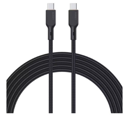Кабель Aukey Nylon Braided 100w Kevlar 1m black Кабель Aukey Nylon Braided 100w Kevlar 1m black