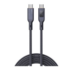 Кабель Aukey Nylon Braided 100w LCD  1m black