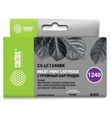 Картридж струйный Cactus CS-LC1240BK черный (24мл) для Brother MFC-J6510/6910DW