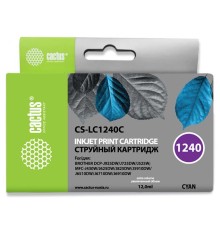 Картридж струйный Cactus CS-LC1240C голубой (12мл) для Brother MFC-J6510/6910DW