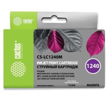 Картридж струйный Cactus CS-LC1240M пурпурный (12мл) для Brother MFC-J6510/6910DW