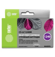 Картридж струйный Cactus CS-LC1240M пурпурный (12мл) для Brother MFC-J6510/6910DW