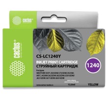 Картридж струйный Cactus CS-LC1240Y желтый (12мл) для Brother MFC-J6510/6910DW