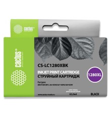 Картридж струйный Cactus CS-LC1280XBK черный (62мл) для Brother MFC-J6510/6910DW