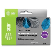 Картридж струйный Cactus CS-LC1280XC голубой (16.6мл) для Brother MFC-J6510/6910DW