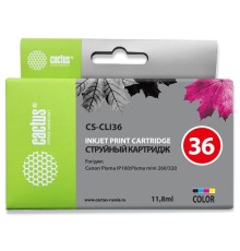 Картридж струйный Cactus CS-CLI36 многоцветный (11.8мл) для Canon Pixma iP 100/ MiNi 260