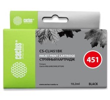 Картридж струйный Cactus CS-CLI451BK черный (10.2мл) для Canon MG6340/5440/IP7240