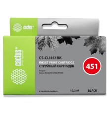 Картридж струйный Cactus CS-CLI451BK черный (10.2мл) для Canon MG6340/5440/IP7240